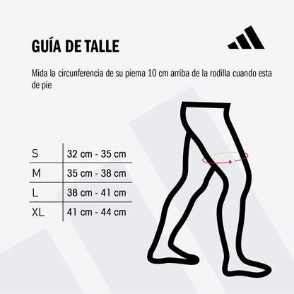 Rodillera Deportiva adidas Color Negro Blanco M