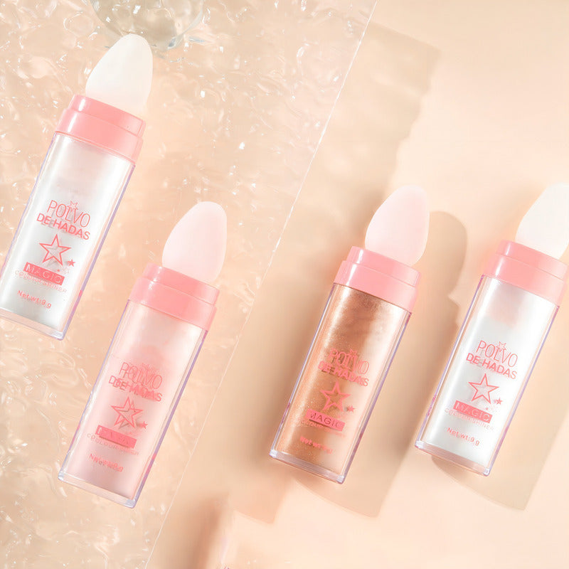 Polvo De Hadas Iluminador Maquillaje Glitter Belleza