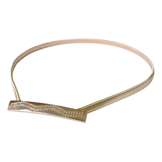 Cinto Elastizado Para Dama De Metal Diseño Dorado Y Plateado Dorado22 70-90