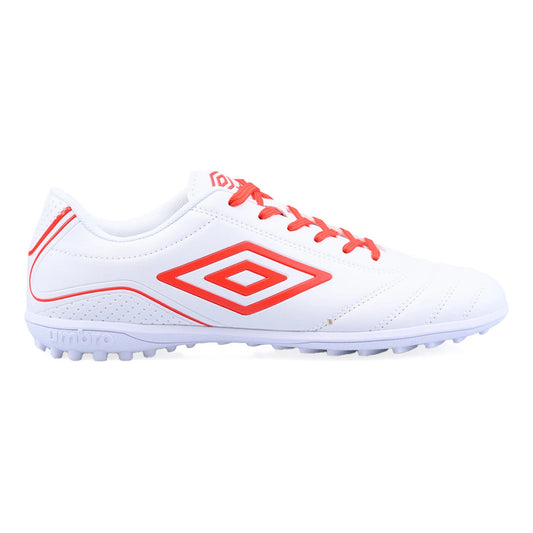 Championes Futbol 5 Umbro Classico Champion F5 Zapato Adulto - Blanco/naranja - 12 Us