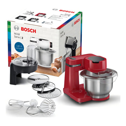 Robot De Cocina Bosch Mums2er01 Bowls Inoxidable 38lt Rojo