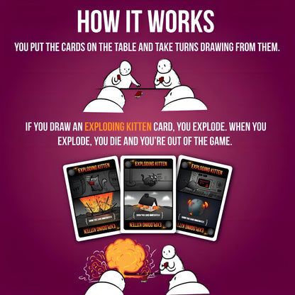 Juego De Cartas Exploding Kittens Asmodee Party Pack Ingles