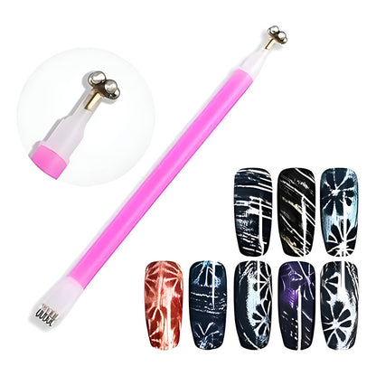 Imán 2 En 1 Para Semipermanente Efecto Ojo De Gato/uñas