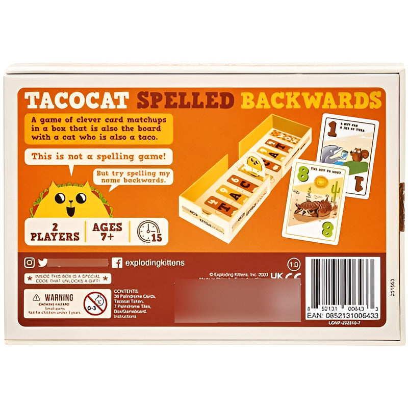 Exploding Kittens Tacocat Spelled Backwards