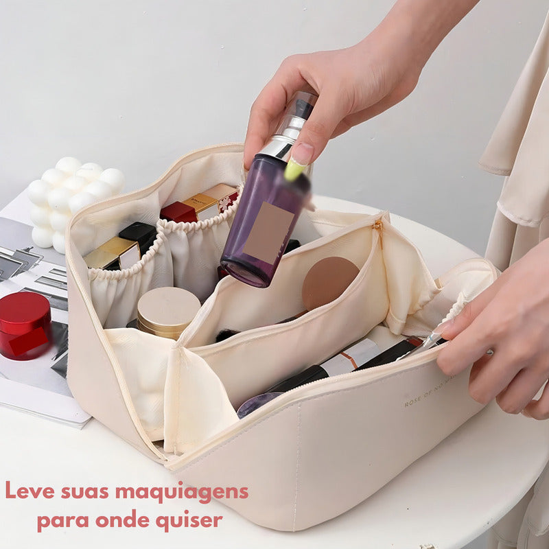 Bolsa Organizadora De Maquillaje De Viaje Para Mujer De Blogger Color Brown