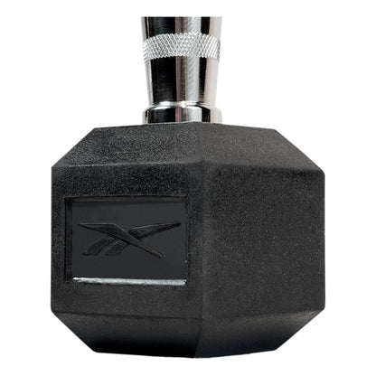 Mancuerna Hexagonal Recubierta De Goma 1kg Reebok Color Negro