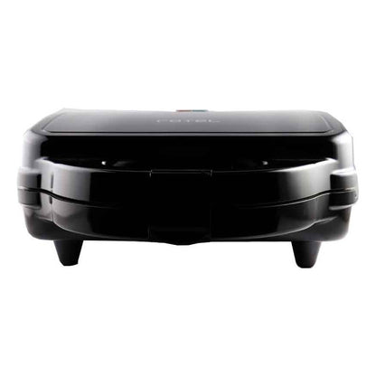 Sandwichera Grill Y Waflera Rotel 3 En 1 Color Negro