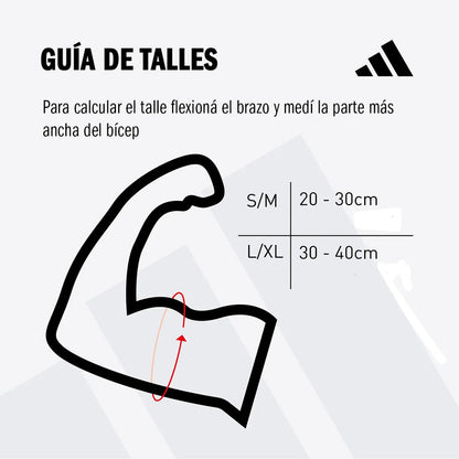 Manga De Compresión adidas L/xl Blanco