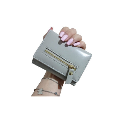 Billetera Dama Billeteras De Damas Con Monedero Para Mujeres Gris