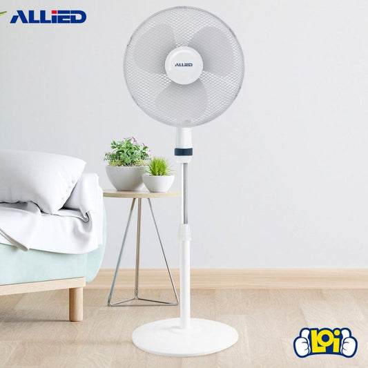 Ventilador De Pie Allied Al-sf40 1.6 M 40cm 50w 3 Aspas Dimm