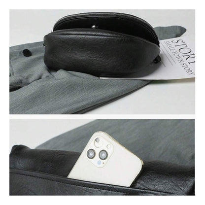 Cartera De Dama Bolso Para Mujer Bandolera De Cuerina Correa Negro Lisa