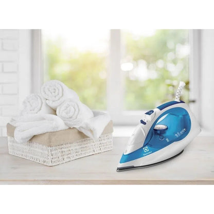 Plancha Electrolux A Vapor O Seco Color Blanco/azul 1500 W - Blanco/azul