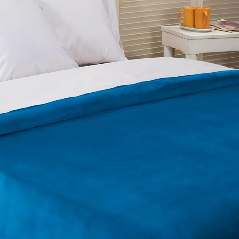 Frazada Xion Manta Termica Electrica 1 Plaza Lavable - Azul