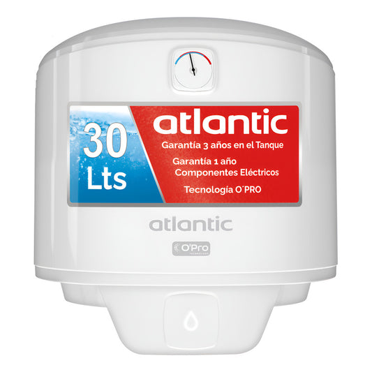 Termotanque Atlantic 30 Litros Acero 1500 W Vm-030 D400 - Blanco