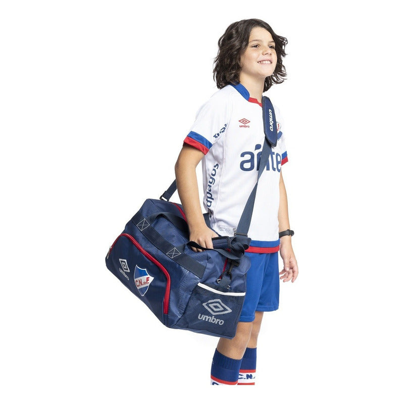 Bolso Tricolor Nacional Grande Umbro Futbol Color Azul - Azul