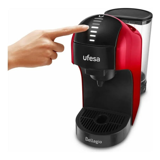 Cafetera Multicápsulas Bellagio Rossa Ufesa Roja - Rojo