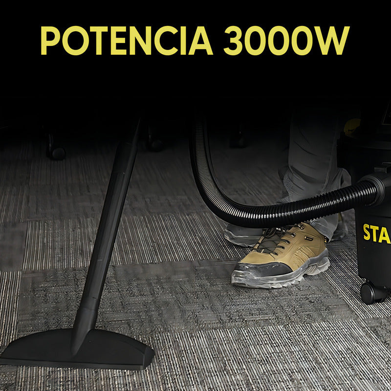 Aspiradora Stanley 23 Litros 3000 W Sl19116p Liquido Y Polvo - Negro