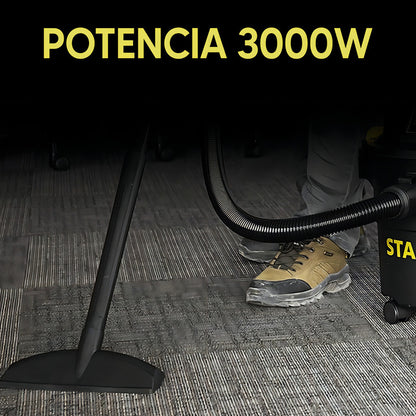 Aspiradora Stanley 23 Litros 3000 W Sl19116p Liquido Y Polvo - Negro
