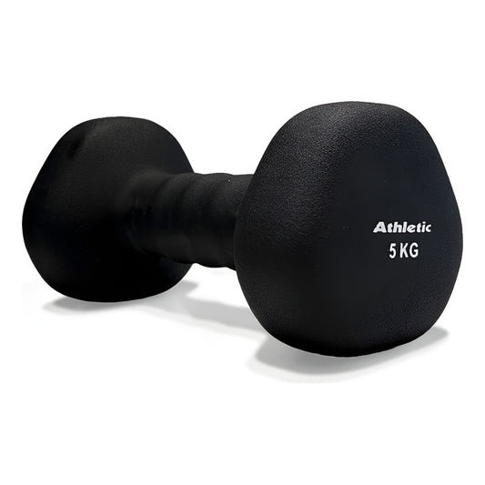 Mancuerna Triangular De Neopreno 5 Kg Athletic Color Negro