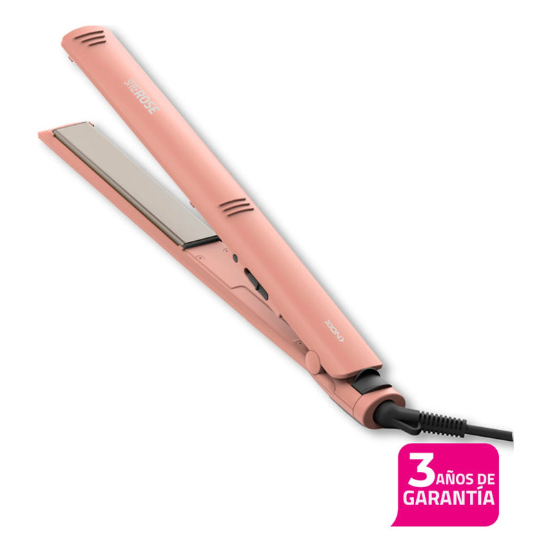Planchita De Pelo Xion Style 230 Grados Placa Ceramica Rosa - Rosa