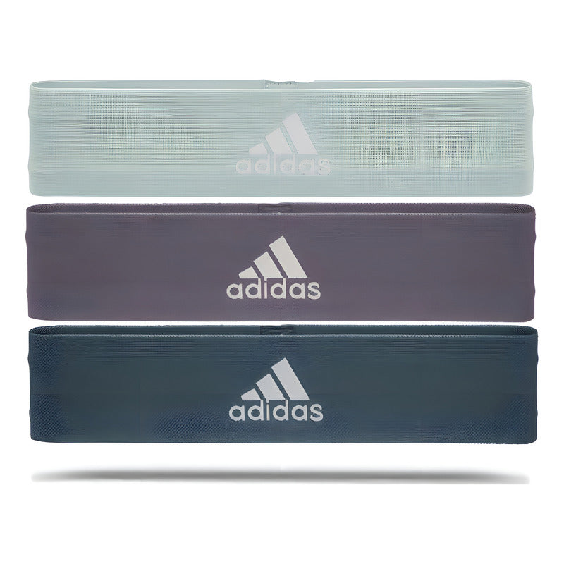 Set Bandas Elásticas 3 Resistencia adidas Azul Petróleo