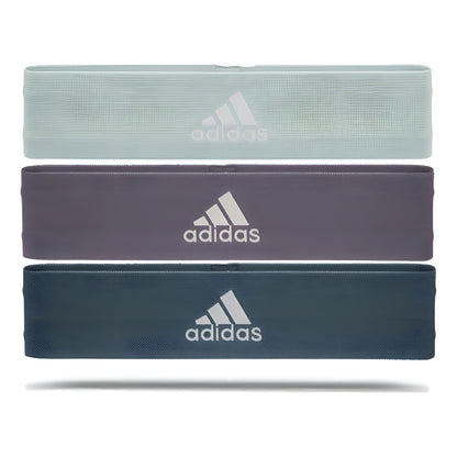 Set Bandas Elásticas 3 Resistencia adidas Azul Petróleo