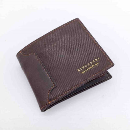 Billetera Para Hombre Con Monedero Sector Tarjeta De Cuerina Marrón Oscuro 1