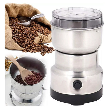 Moledora Eléctrica De Granos De Café Semillas Potencia 300 W Plateado