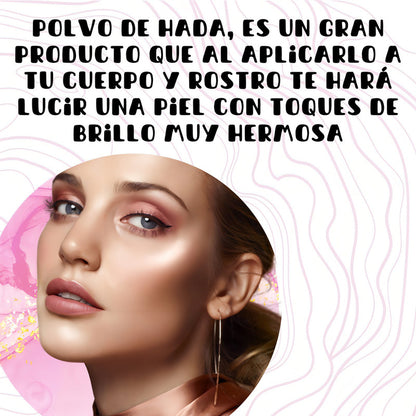 Polvo De Hadas Iluminador Maquillaje Glitter Belleza