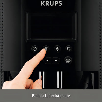 Cafetera Espresso Krups Full Auto Display Blanca + Lechero