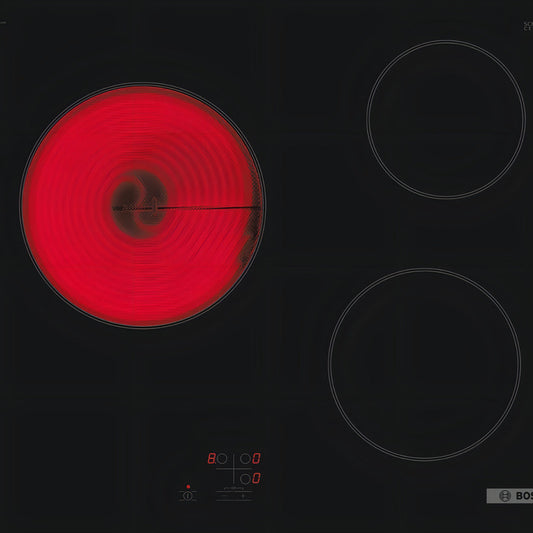 Anafe Bosch Vitroceramica Pkm61raa8e 3 Zonas 60cm Negro