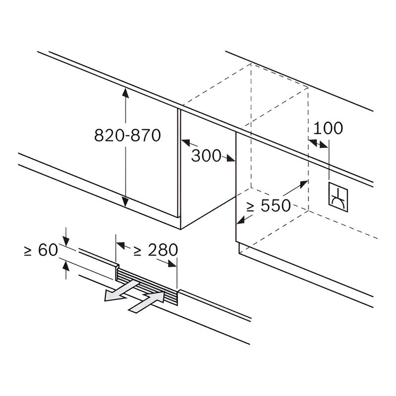 Cava Eléctrica Vinoteca Bosch Kuw20vhf0 21 Botellas Puerta De Cristal