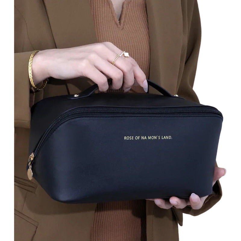 Bolsa Organizadora De Maquillaje De Viaje Neceser Para Mujer Marrón Lisa