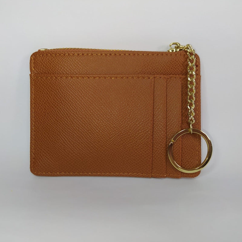 Monedero Dama Billeteras De Dama Con Llavero Monederos Mujer Marrón