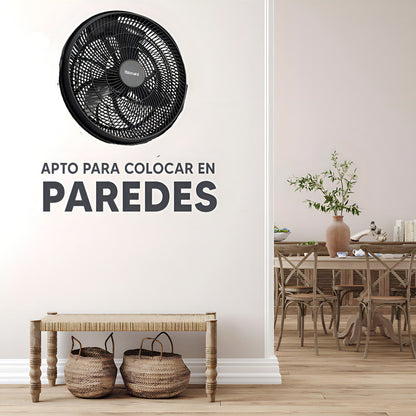 Turbo Ventilador Microsonic 40 Cm 5 Aspas 3 Velocidades - 40 Cm