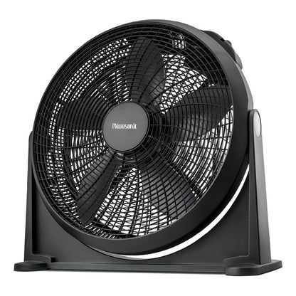 Turbo Ventilador De Piso Microsonic 50 Cm Vt5001 Con 5 Aspas - 50 Cm - Negro - Negro - 5