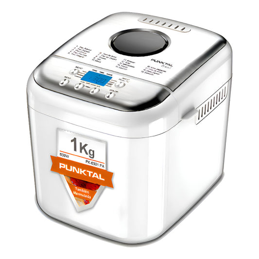 Panetera Punktal Pk-pa6301 Capacidad 1kg 650w Taza Medidora Blanco