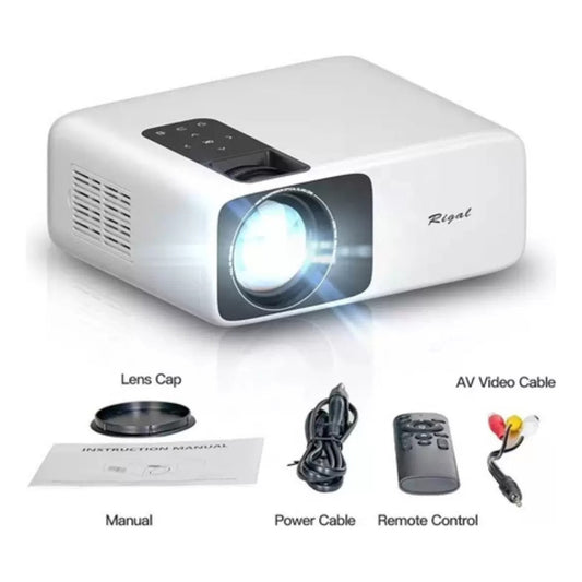 Proyector Wifi Bluetooth Android 3800 Lumens Rigal Tmo Blanco