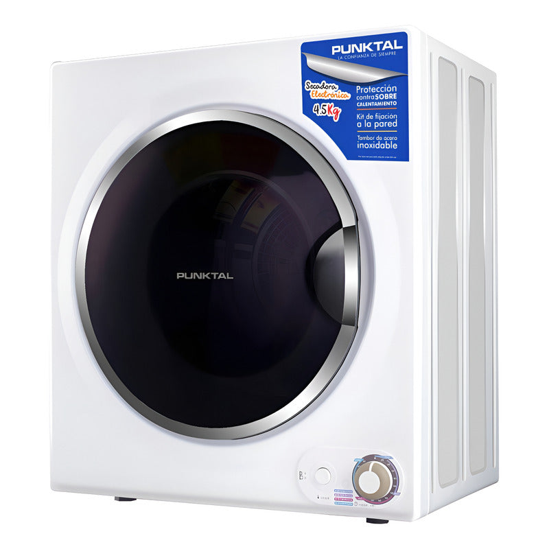 Secarropa Punktal 5kg Con Soporte Pared Color Blanco