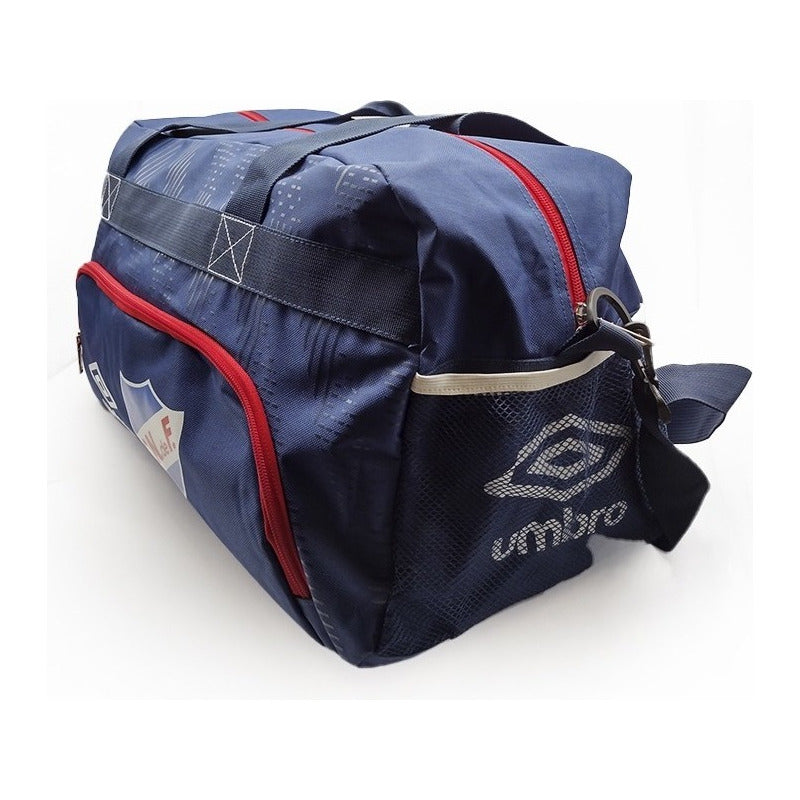 Bolso Tricolor Nacional Grande Umbro Futbol Color Azul - Azul