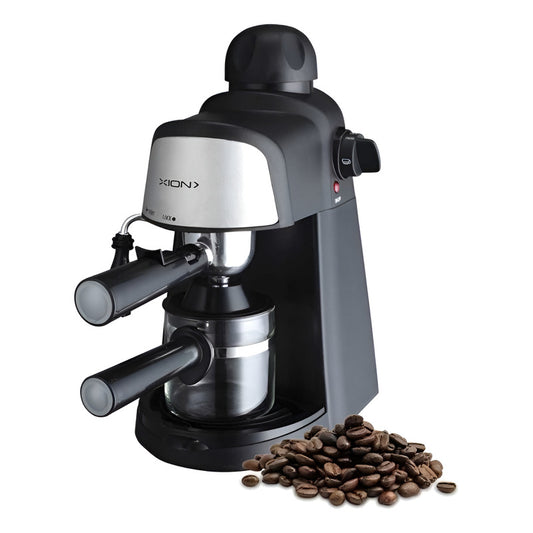 Cafetera Espresso Xion Potencia 800w - 4 Tazas Xi-cm15 Negro Negro/plateado