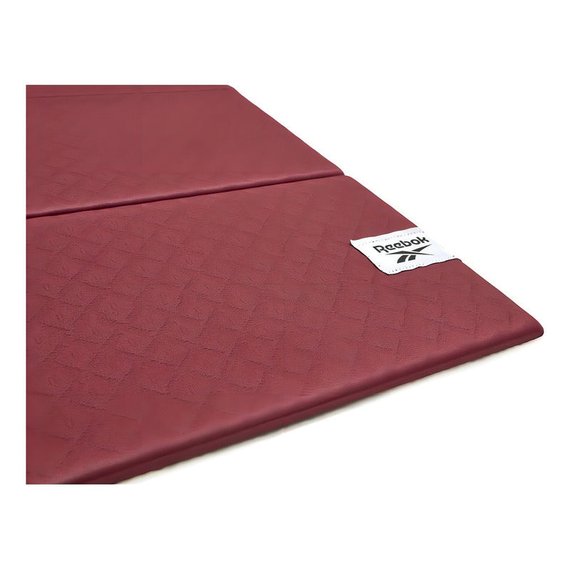 Colchoneta Mat Yoga Ejercicio Reebok Fitness 6 Mm Pilates Color Bordó