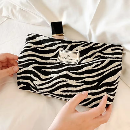 Neceser Animal Print Bolsa Organizadora Maquillaje De Viaje Zebra