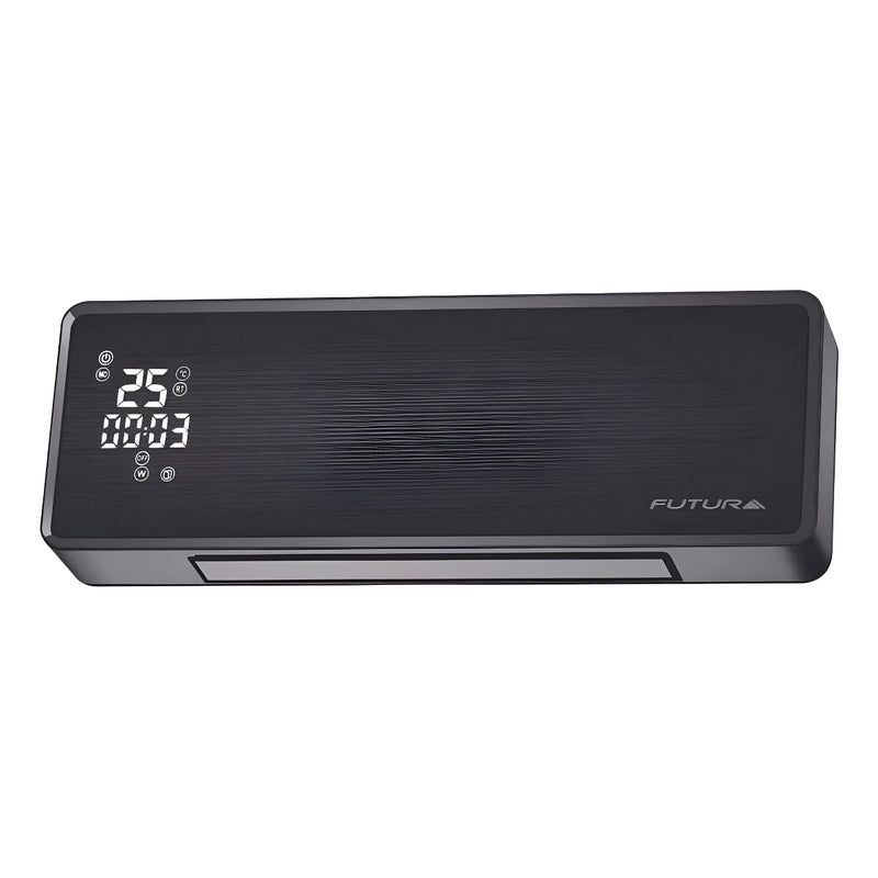 Caloventilador Convector Calefactor Eléctrico De Pared Futur Negro