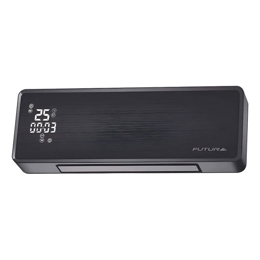 Caloventilador Convector Calefactor Eléctrico De Pared Futur Negro