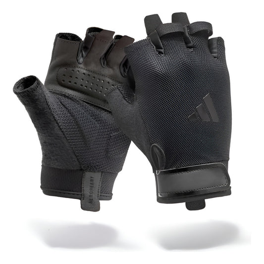 Guantes De Entreno, Pesas O Gym adidas Essential Colores Color Negro Diseño De La Tela Liso Talle S