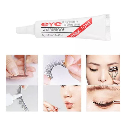 Pegamento Para Pestañas Impermeable Eye Adhesive Color Negro Negro
