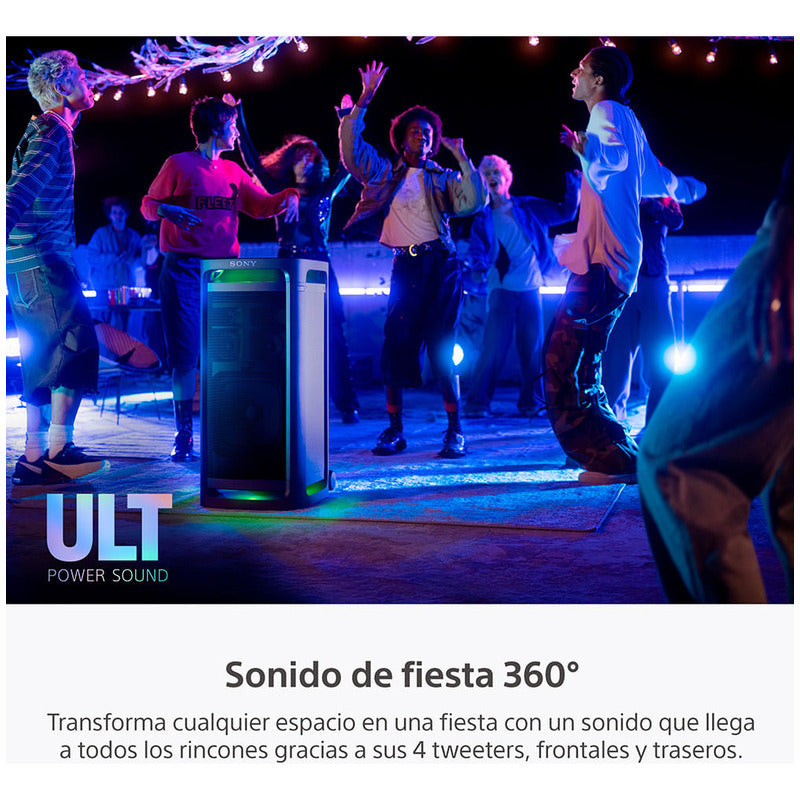 Parlante Bluetooth Portátil Sony Ult Tower 9 Color Negro