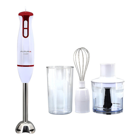 Mixer Futura Fut-bm650 650w Blanco 2 Velocidades Con Batidor Blanco/rojo