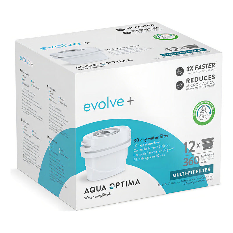 Pack De Filtros 12 Meses Purificador Aqua Optima Evolve X12